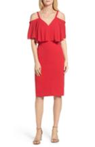 Women's Maggy London Catalina Crepe Popover Dress - Red