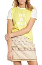 Women's Madewell Pool Vs. Beach Tee, Size - Yellow