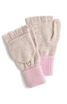 Women's J.crew Glitten Cashmere Gloves, Size - Pink