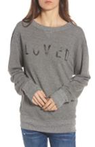 Women's Current/elliott Heathered Slouchy Sweatshirt - Grey