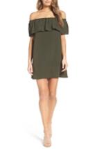 Women's French Connection Polly Plains Dress - Green