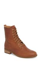 Women's Lucky Brand Hestawn Moto Bootie .5 M - Brown