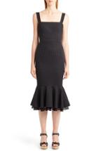 Women's Dolce & Gabbana Polka Dot Flounce Hem Dress