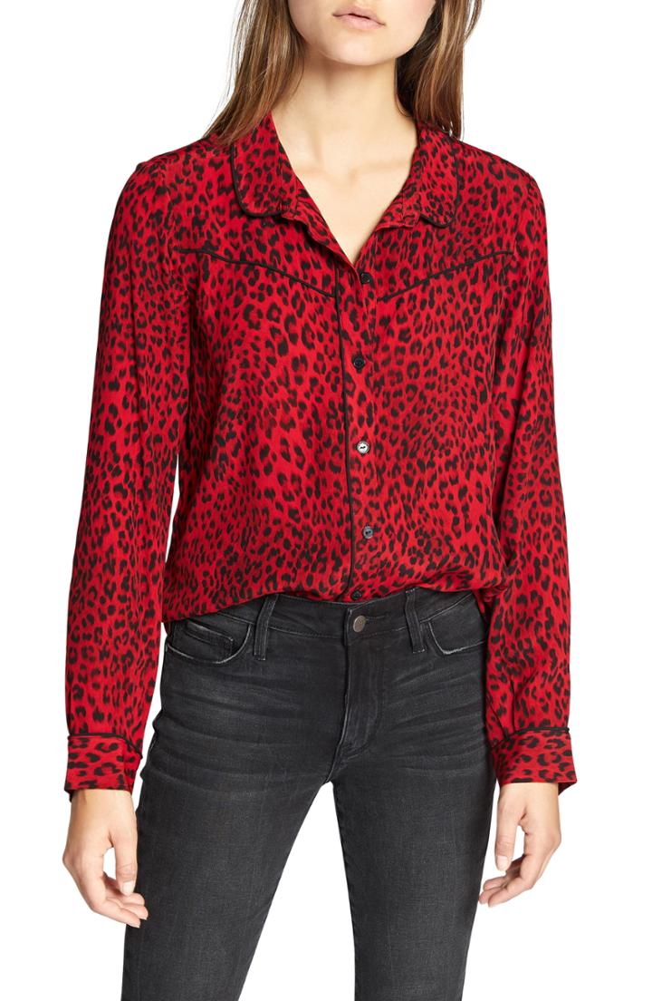 Women's Sanctuary Joni Western Shirt - Red