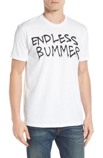 Men's Palmercash Endless Bummer Graphic T-shirt - White