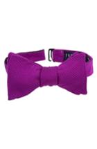 Men's Ted Baker London Fancy Silk & Cotton Bow Tie, Size - Pink