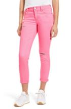 Women's Tinsel Distressed Roll Cuff Skinny Jeans - Pink