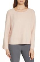 Women's Eileen Fisher Bell Sleeve Cashmere Blend Sweater, Size - Beige
