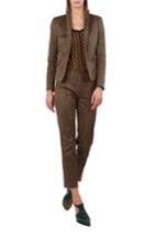 Women's Akris Punto Print Stretch Cotton Blazer - Green