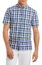 Men's Lacoste Regular Fit Check Short Sleeve Sport Shirt - Beige