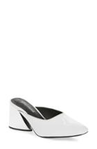 Women's Jeffrey Campbell Lamer Flared Heel Mule M - White