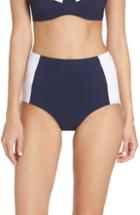 Women's Tory Burch 'lipsi' High Waist Bikini Bottoms - Blue
