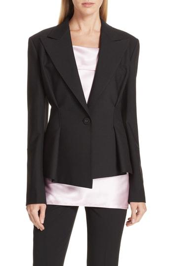 Women's Helmut Lang Cinched Waist Blazer - Black