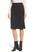 Women's Halogen High Waist Knit Skirt - Black