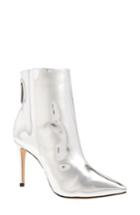 Women's Schutz Ginny Pointy Toe Bootie .5 M - Metallic