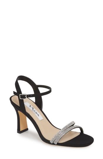 Women's Nina Avalon Ankle Strap Sandal M - Black