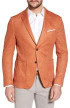 Men's Flynt Trim Fit Heathered Jersey Blazer R - Orange