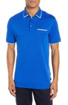 Men's Ted Baker London Jelly Slim Fit Tipped Pocket Polo (m) - Blue