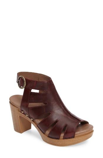 Women's Dansko Demetra Sandal .5-8us / 38eu M - Burgundy