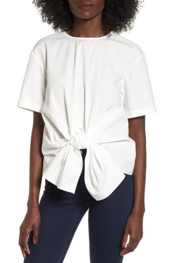 Women's Bp. Tie Front Blouse - White