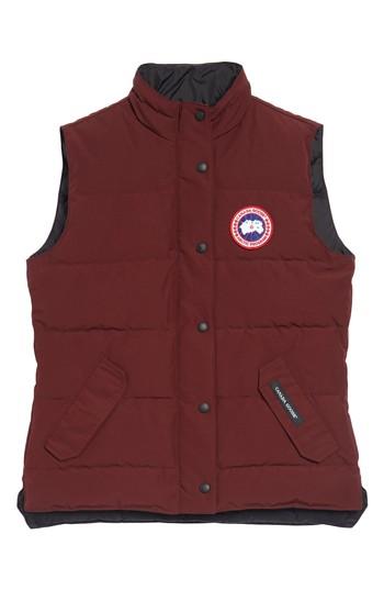 Women's Canada Goose 'freestyle' Slim Fit Down Vest, Size (000-00) - Purple (online Only)