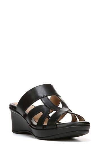 Women's Naturalizer Vanity Wedge Sandal .5 W - Black