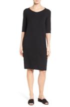 Women's Eileen Fisher V-neck Jersey Shift Dress
