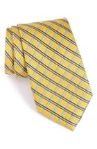 Men's Nordstrom Men's Shop Grid Silk Tie, Size - Metallic