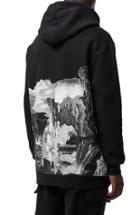 Men's Burberry Dreamscape Print Hooded Sweatshirt - Black