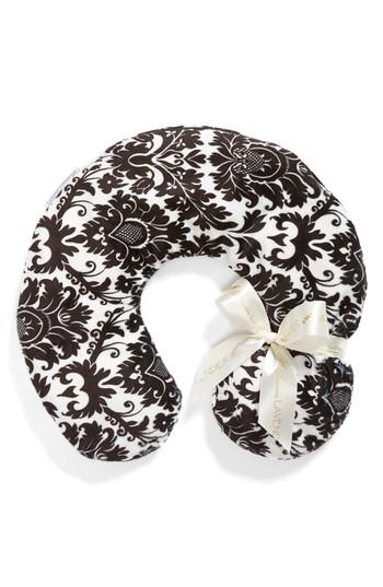 Sonoma Lavender Black Damask Neck Pillow