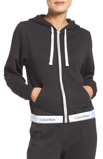 Women's Calvin Klein Lounge Hoodie - Black