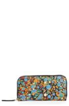 Women's Victoria Beckham Marble Continental Leather Wallet -