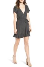 Women's Speechless Surplice Knit Dress - Grey