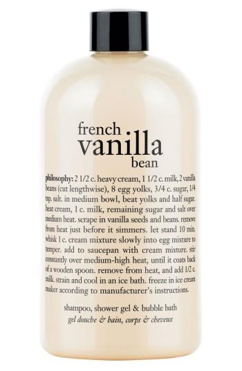 Philosophy 'french Vanilla Bean' Shampoo, Shower Gel & Bubble Bath Oz