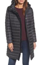 Women's Cole Haan Signature Down Jacket With Faux Fur Hood