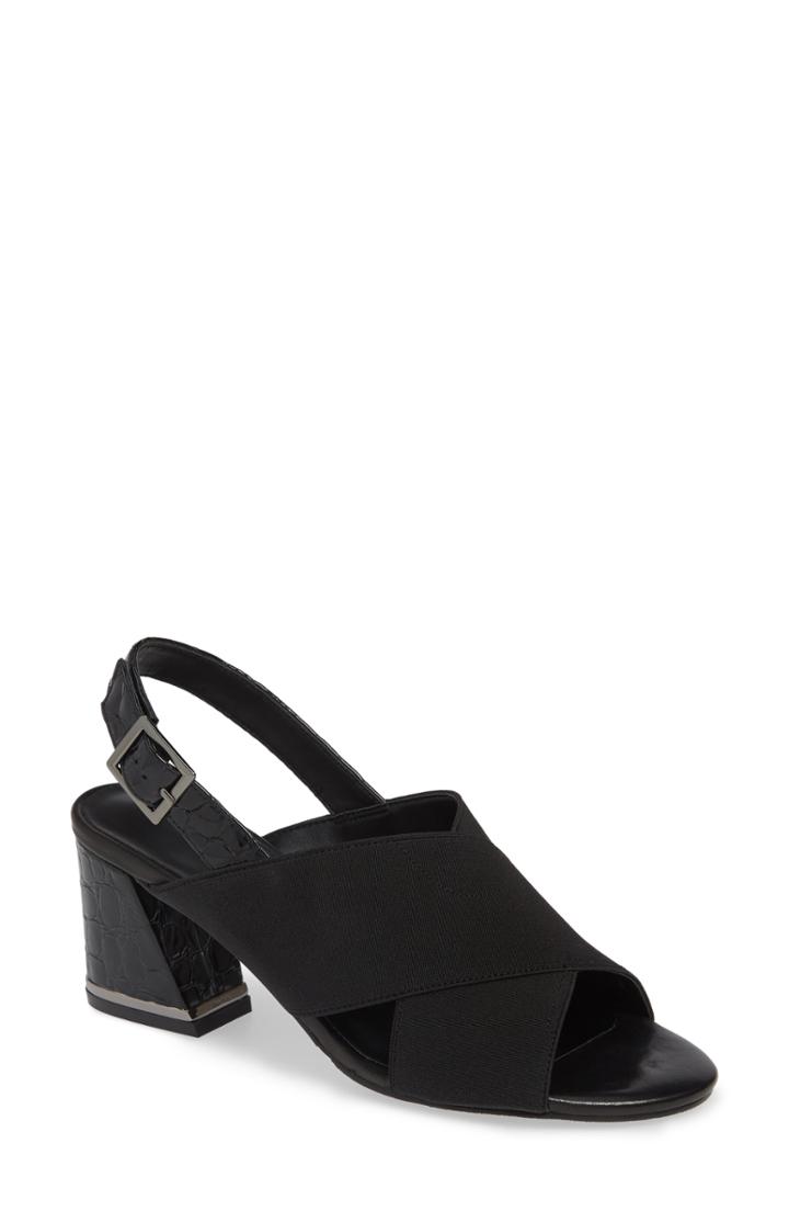 Women's Vaneli Bamba Slingback Sandal M - Black