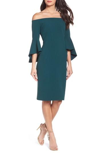 Women's Chelsea28 Off The Shoulder Dress - Green