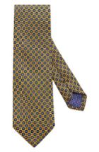 Men's Eton Medallion Silk Tie, Size - Yellow