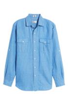 Men's Peter Millar Harkers Fit Herringbone Sport Shirt