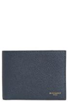 Men's Givenchy Eros Textured Leather Wallet - Blue