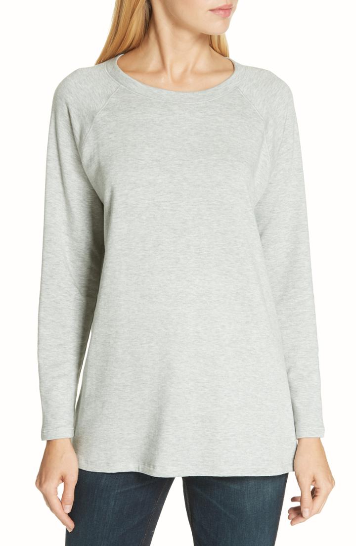 Women's Eileen Fisher Jewel Neck Tunic - Grey