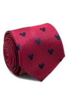 Men's Cufflinks, Inc. Mickey Mouse Silk Tie, Size - Red