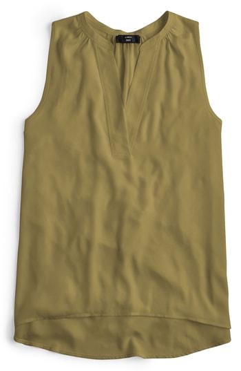 Women's J.crew Sleeveless Open V-neck Top, Size - Green