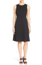 Women's Classiques Entier Sleeveless Interlock Fit & Flare Dress - Black