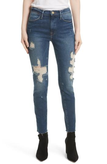Women's Frame Le High Raw Edge Skinny Jeans