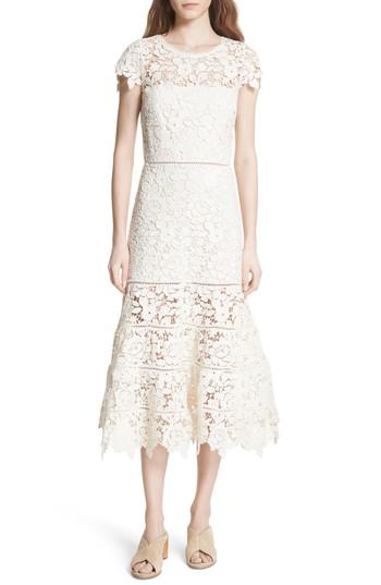 Women's Joie Celedonia Scallop Lace Dress - White