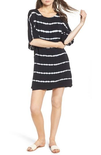 Women's Splendid Tie Dye Stripe T-shirt Dress - Blue