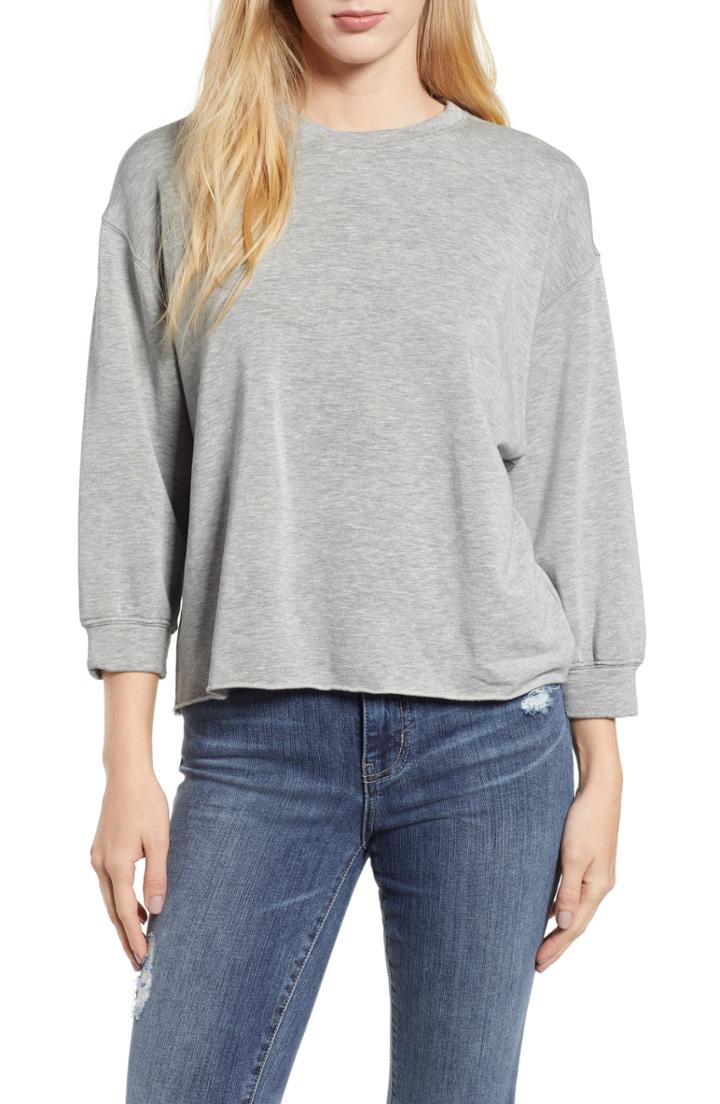Women's Velvet By Graham & Spencer Raw Hem Sweatshirt