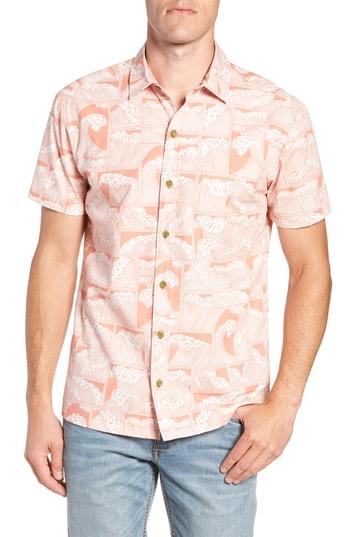 Men's Kahala King Tide Trim Fit Sport Shirt - Orange