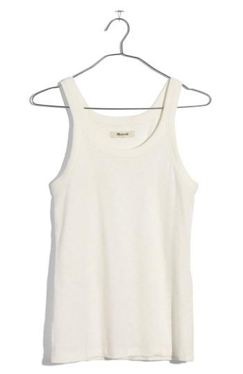 Women's Madewell Audio Tank, Size - White